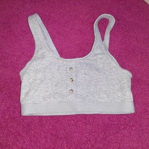 Light Gray crop top